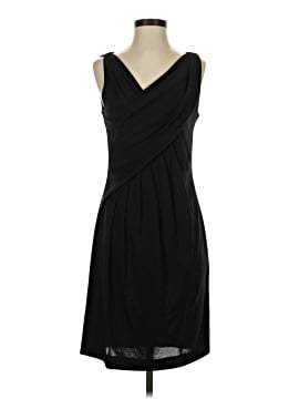 blue dress for baby girl Simple A Line V Neck Black Satin Long Prom Dresses with High Split, Ch –  Shiny Party main image 1