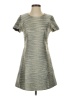Amanda Uprichard 100% Polyester Metallic Gray Casual Dress Size S - photo 1