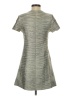 Amanda Uprichard 100% Polyester Metallic Gray Casual Dress Size S - photo 2