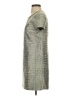 Amanda Uprichard 100% Polyester Metallic Gray Casual Dress Size S - photo 5