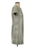 Amanda Uprichard 100% Polyester Metallic Gray Casual Dress Size S - photo 4