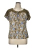 Como Blu Brown Short Sleeve Blouse Size XL - photo 1
