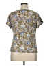 Como Blu Brown Short Sleeve Blouse Size XL - photo 2