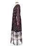 CAbi 100% Polyester Paisley Burgundy Blue Casual Dress Size L - photo 5