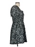 Topshop Animal Print Black Casual Dress Size 6 - photo 4