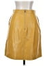 Zara Basic Yellow Gold Faux Leather Skirt Size XS - photo 2