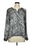 Milano 100% Polyester Gray Long Sleeve Blouse Size L - photo 1