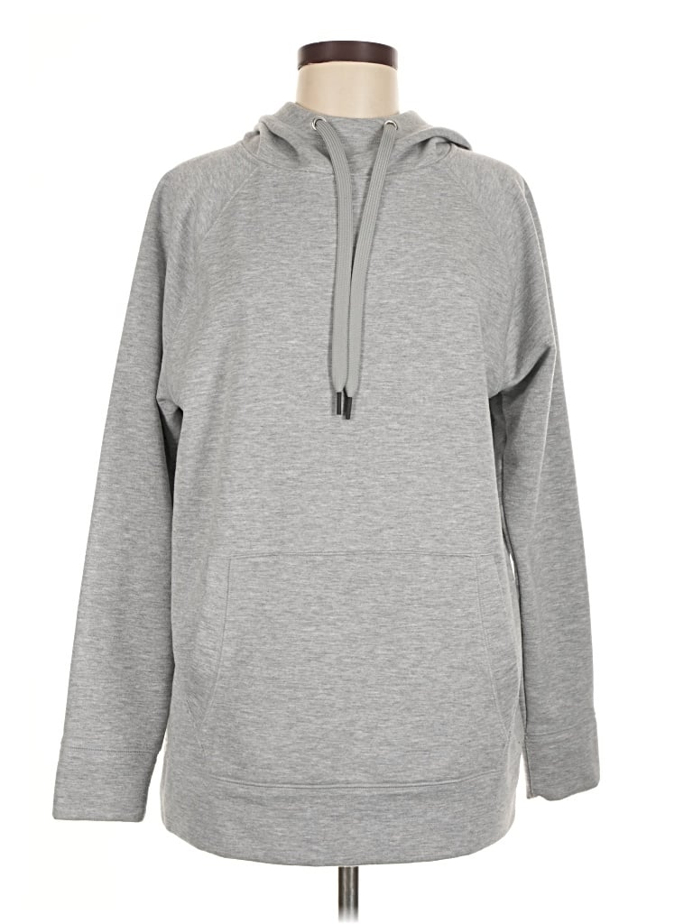 Pre-owned Athleta Pullover Hoodie In Gray