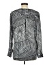 Milano 100% Polyester Gray Long Sleeve Blouse Size L - photo 2
