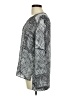 Milano 100% Polyester Gray Long Sleeve Blouse Size L - photo 5