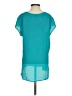 The Limited 100% Polyester Teal Short Sleeve Blouse Size XS - photo 2