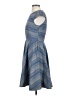 The Letter 100% Polyester Chevron-herringbone Blue Casual Dress Size S - photo 5