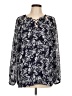 Laurie Felt Blue Long Sleeve Blouse Size L - photo 1