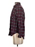 Forever 21 Plaid Burgundy Long Sleeve Button-Down Shirt Size S - photo 5