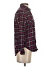 Forever 21 Plaid Burgundy Long Sleeve Button-Down Shirt Size S - photo 4