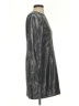 H&M Metallic Silver Cocktail Dress Size S - photo 4