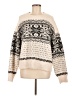 Universal Thread Print Ivory Pullover Sweater Size M - photo 1