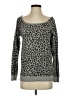 Guess Animal Print Gray Pullover Sweater Size S - photo 1