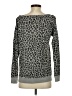 Guess Animal Print Gray Pullover Sweater Size S - photo 2