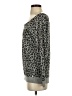 Guess Animal Print Gray Pullover Sweater Size S - photo 5