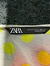 Zara 100% Polyester Yellow Short Sleeve Blouse Size XS - photo 7