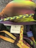 Unbranded Graphic Green Purple Swimsuit Top Size L - photo 3
