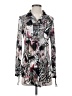 Zoe Print Silver Long Sleeve Blouse Size S - photo 1