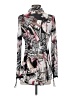 Zoe Print Silver Long Sleeve Blouse Size S - photo 2