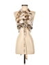 Shein Tan Sleeveless Blouse Size 6 - photo 1