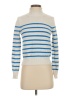 J.Crew 100% Cotton Stripes Ivory Turtleneck Sweater Size XS - photo 1