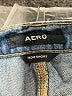 Aero 100% Cotton Blue Denim Shorts Size 12 - photo 3