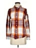 Assorted Brands Plaid Orange Long Sleeve Button-Down Shirt Size S - photo 1