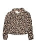 Bebe 100% Polyester Animal Print Brown Pullover Sweater Size 7 - 8 - photo 1