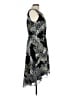 AGB 100% Polyester Animal Print Black Cocktail Dress Size 12 - photo 4