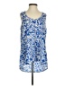 Eclair 100% Polyester Blue Sleeveless Blouse Size S - photo 1