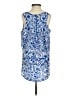 Eclair 100% Polyester Blue Sleeveless Blouse Size S - photo 2