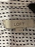 Ann Taylor LOFT 100% Rayon Checkered-gingham Silver Long Sleeve Blouse Size L - photo 7