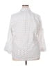 C.D. Daniels Polka Dots White 3/4 Sleeve Button-Down Shirt Size 2X - photo 2
