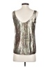 J.Crew Metallic Silver Sleeveless Top Size 00 - photo 2