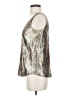J.Crew Metallic Silver Sleeveless Top Size 00 - photo 5