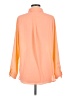 Apt. 9 100% Polyester Color Block Orange Long Sleeve Blouse Size L - photo 2