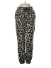 Lou & Grey Animal Print Black Casual Pants Size XS - photo 1