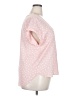 Bold Elements 100% Polyester Polka Dots Pink Short Sleeve Blouse Size XXL - photo 4