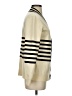 Evereve Stripes Ivory Cardigan Size S - photo 4
