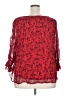 Cato 100% Polyester Red 3/4 Sleeve Blouse Size 20W - photo 2