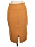 iris Solid Tan Casual Skirt Size L - photo 2