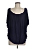 Storm Blue Short Sleeve Blouse Size M - photo 1