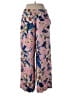 DVF WEST 100% Rayon Floral Pink Casual Pants Size M - photo 2
