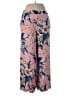 DVF WEST 100% Rayon Floral Pink Casual Pants Size M - photo 1