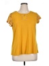Perseption Concept Yellow Short Sleeve Top Size XL - photo 1